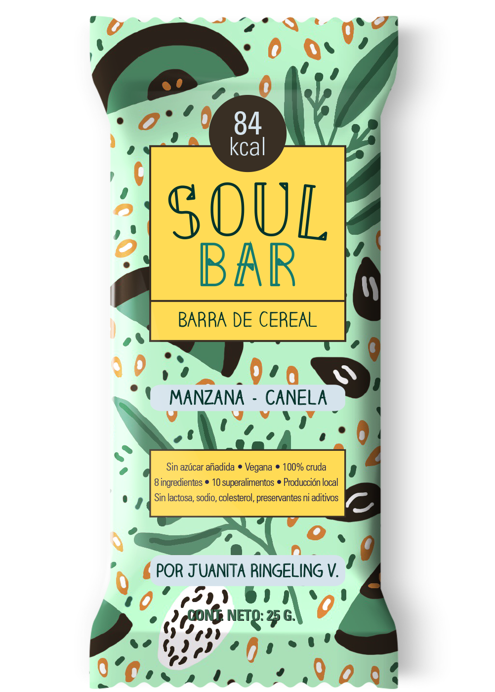 Soul Bar manzanacanela (x 5 barritas) Dream Sports